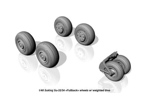 Armory Models AW48025 Sukhoj Su-32FN / Su-34 Fullback wheels w/ weighted tires 1/48 – zdjęcie 3