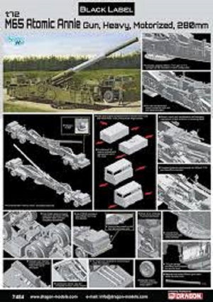 Dragon 7484 M65 Atomic Annie Gun Heavy Motorized 280mm 1/72 – image 2
