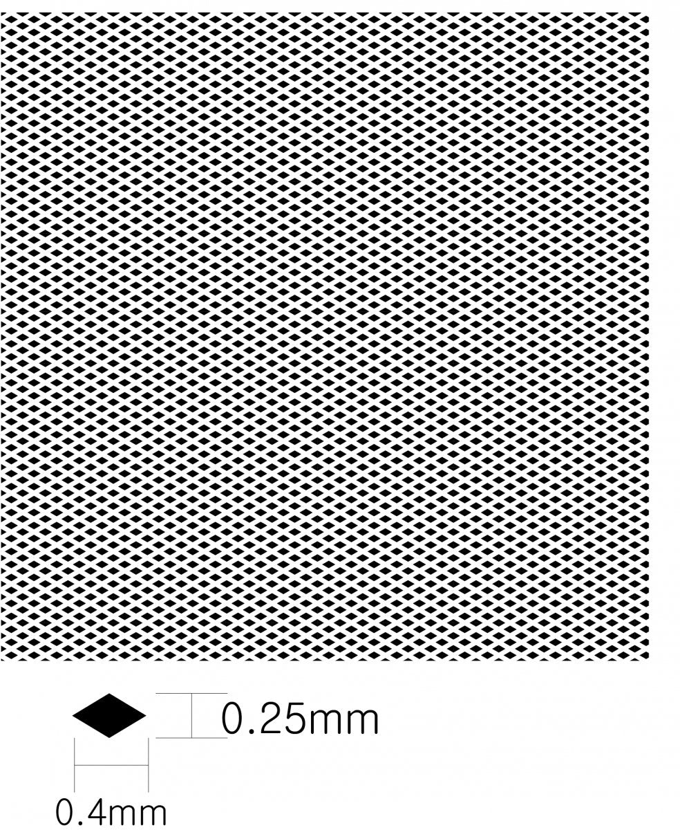 KA Models KA-00003 DIAMOND PATTERN MESH A 0.25mm X 0.4mm – image 4