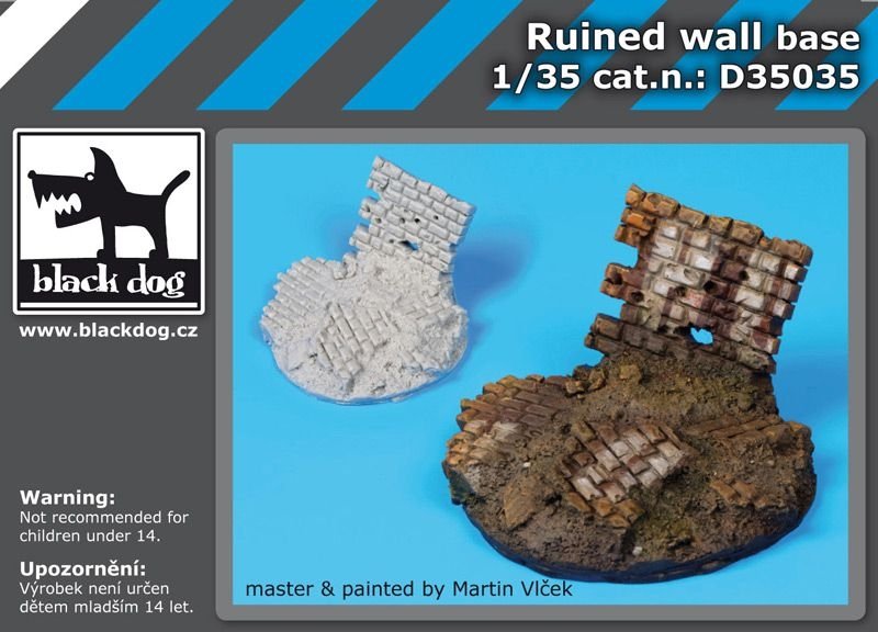 Socle de mur en ruine Black Dog D35035 1/35