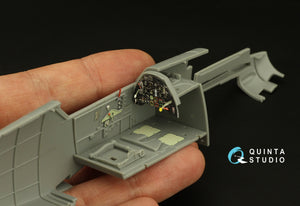 Quinta Studio QD32177 Bf 109E3/4 3D-Printed coloured Interior on decal paper (Trumpeter) 1/32 – zdjęcie 8
