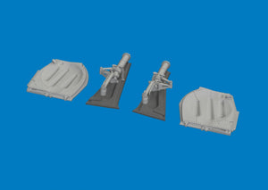 Eduard 672446 P-51D undercarriage legs PRINT for ARMA HOBBY 1/72