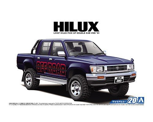 Aoshima 05228 TOYOTA LN107 HILUX PICK UP DOUBLE CAB 4WD 1994 1/24