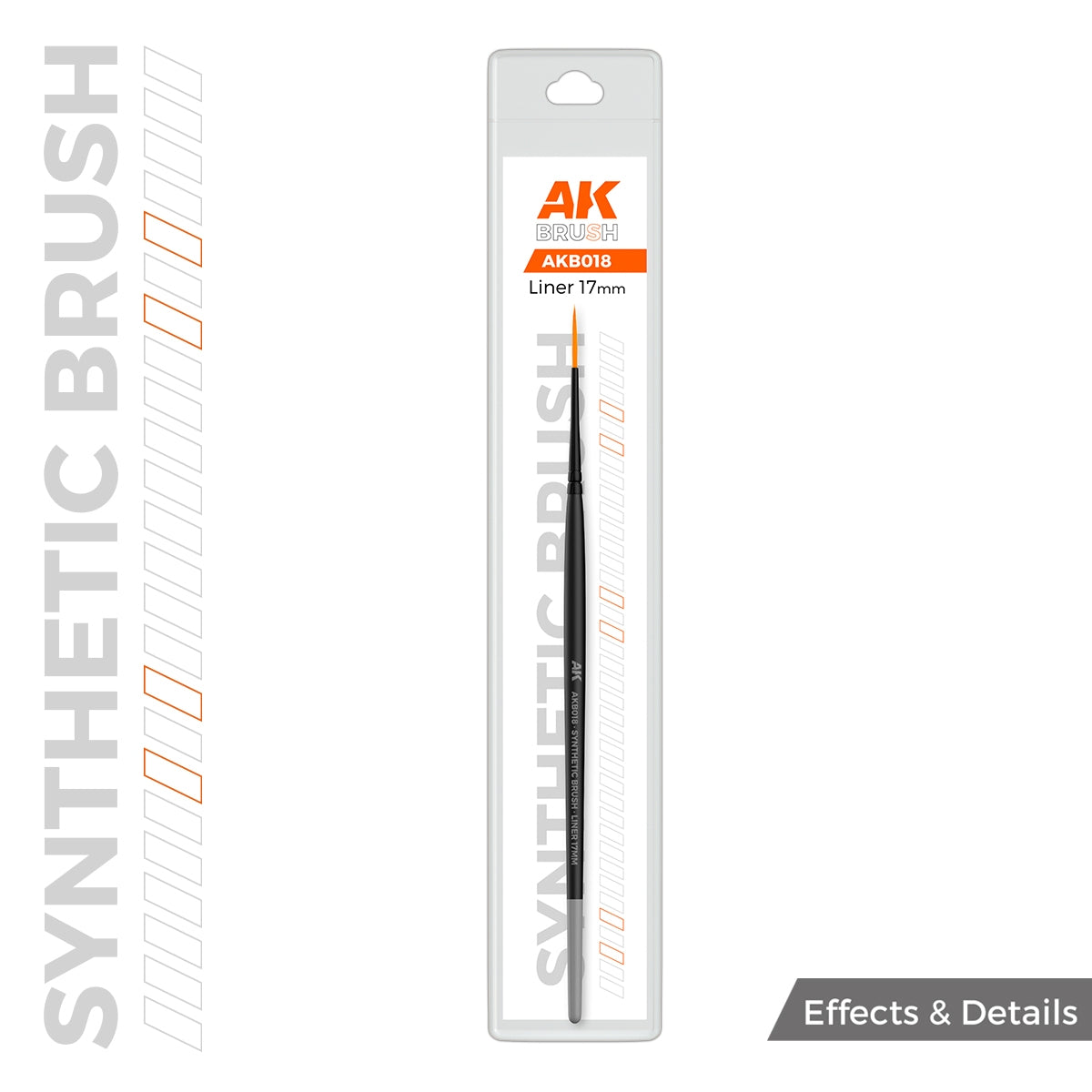 AK Interactive AKB018 AK SYNTHETIC BRUSH – LINER 17mm – zdjęcie 2