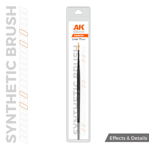 AK Interactive AKB018 AK SYNTHETIC BRUSH – LINER 17mm – zdjęcie 2