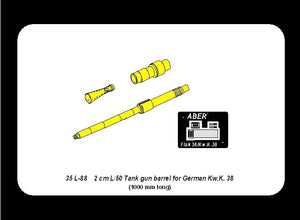 Aber 35L-088 German 2cm L/50 gun barrel for KwK 38 1/35 – zdjęcie 5