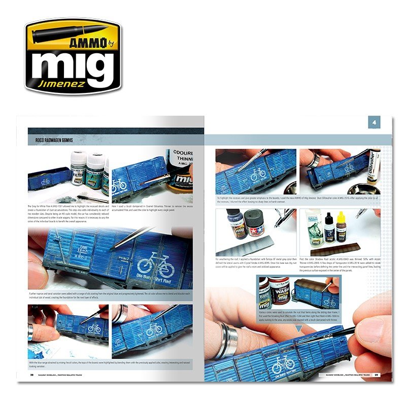 AMMO of Mig Jimenez 6250 MODELLING SCHOOL - RAILWAY MODELING: PAINTING REALISTIC TRAINS – zdjęcie 6