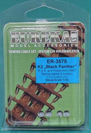 Eureka XXL ER-3575 K2 Black Panther MBT Towing Cables &amp;amp; Holders (Academy) 1/35 – zdjęcie 2