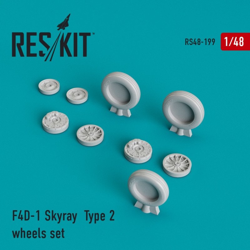 RESKIT RS48-0199 F4D-1 Skyray Type 2 wheels set 1/48