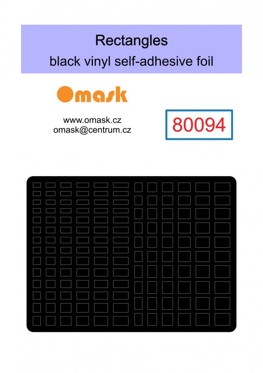 Omask X8001 Universal set 1 - black vinyl foil (80092, 80093, 80094, 80095, 80096) – image 4