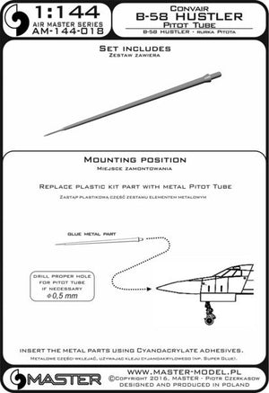 Master AM-144-018 Convair B-58 Hustler - Pitot Tube 1/144 – image 3
