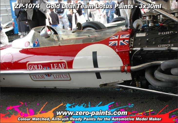 Zero Paints ZP-1074 Gold Leaf/Team Lotus 72 Paint Set 3x30ml – zdjęcie 3