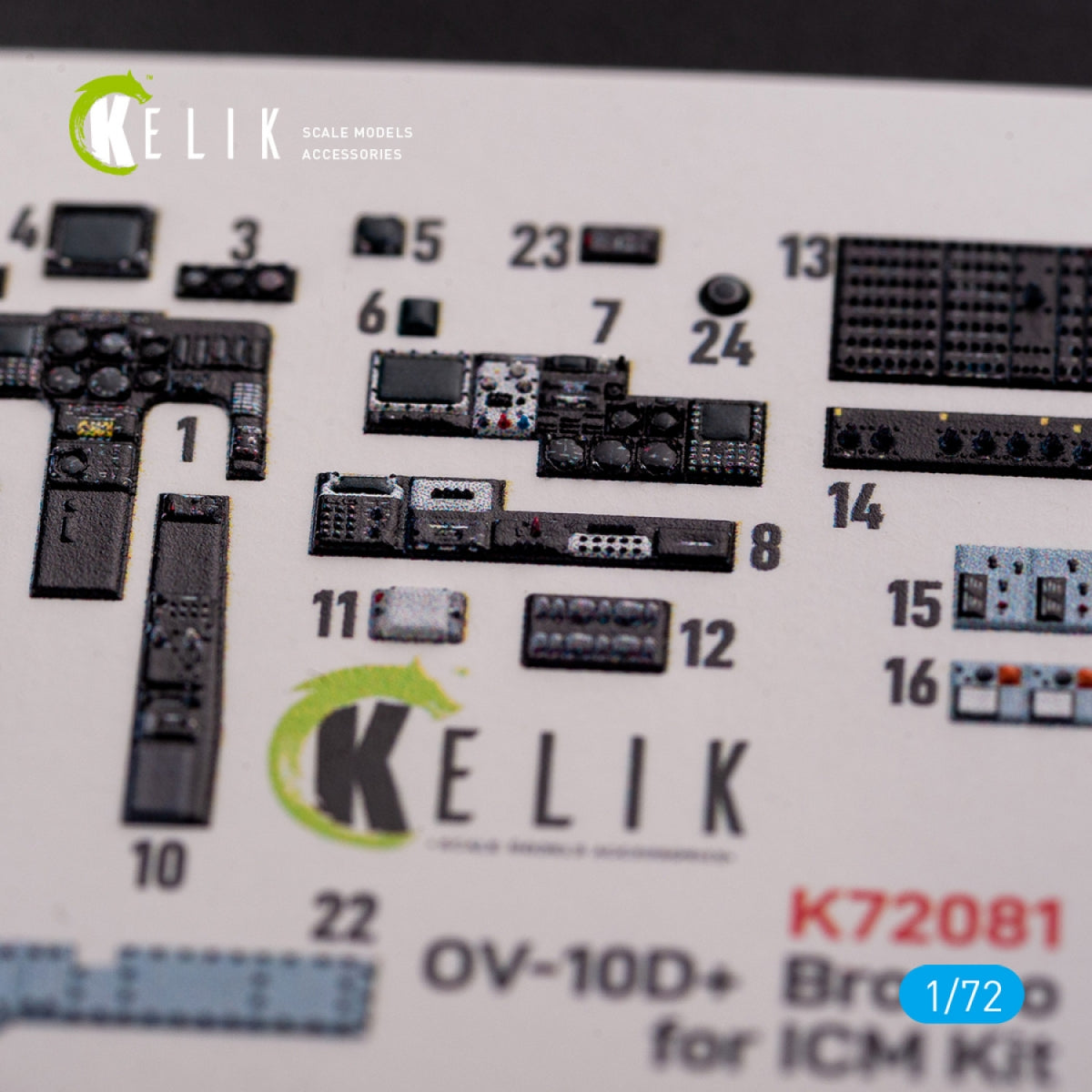 KELIK K72081 OV-10D+ &amp;quot;Bronco&amp;quot; interior 3D decals for ICM kit 1/72 – zdjęcie 5