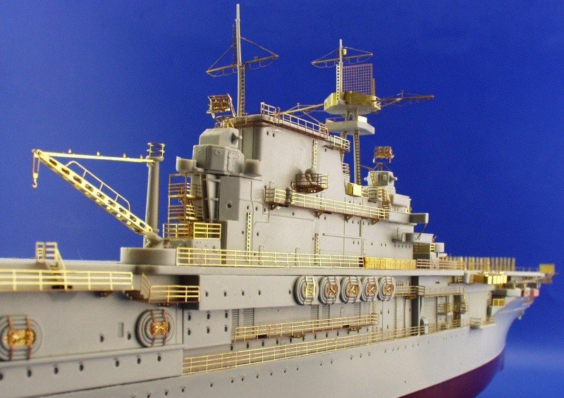 Eduard 53007 US Aircraft Carrier Hornet railings 1/350 Trumpeter – zdjęcie 4