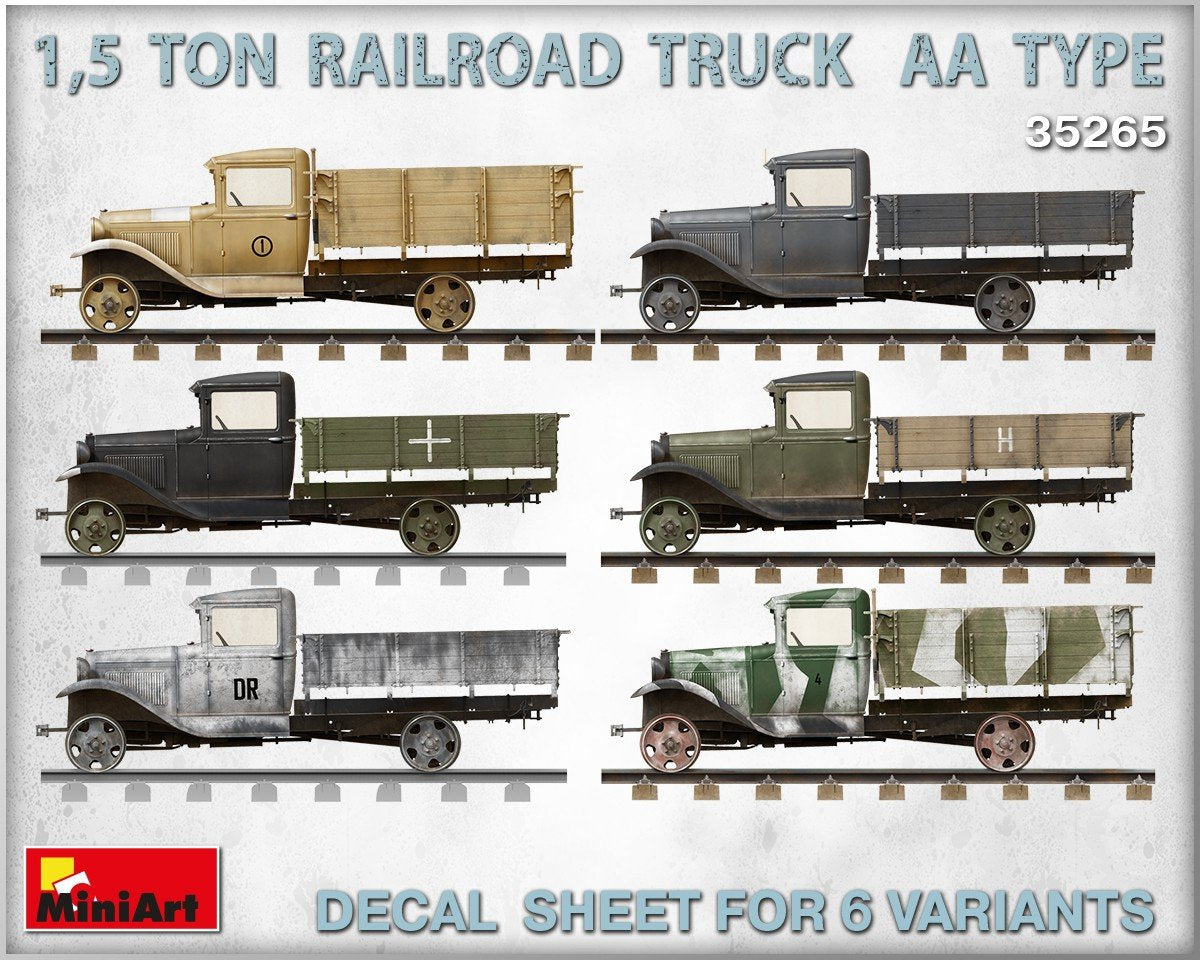 MiniArt 35265 1.5 TON RAILROAD TRUCK AA TYPE (1/35) – image 2