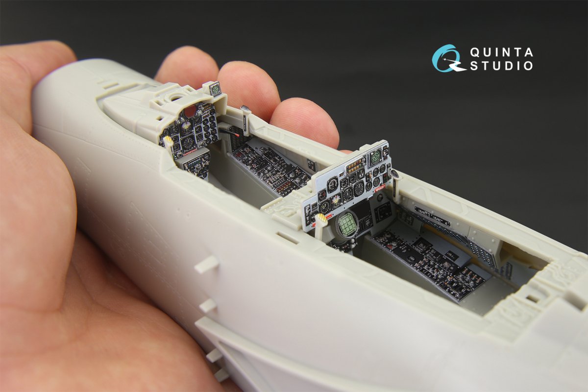 Quinta Studio QD32038 F-4E early/F-4EJ 3D-Printed &amp;amp; coloured Interior on decal paper (for Tamiya kit) 1/32 – zdjęcie 7