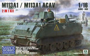 Andy&amp;#39;s Hobby Headquarters AHHQ-009 M113A1 / M113A1 ACAV 2 in 1 Kit 1/16