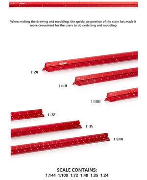 DSPIAE AT-AS Aluminum Alloy Scale / Linijka – zdjęcie 2