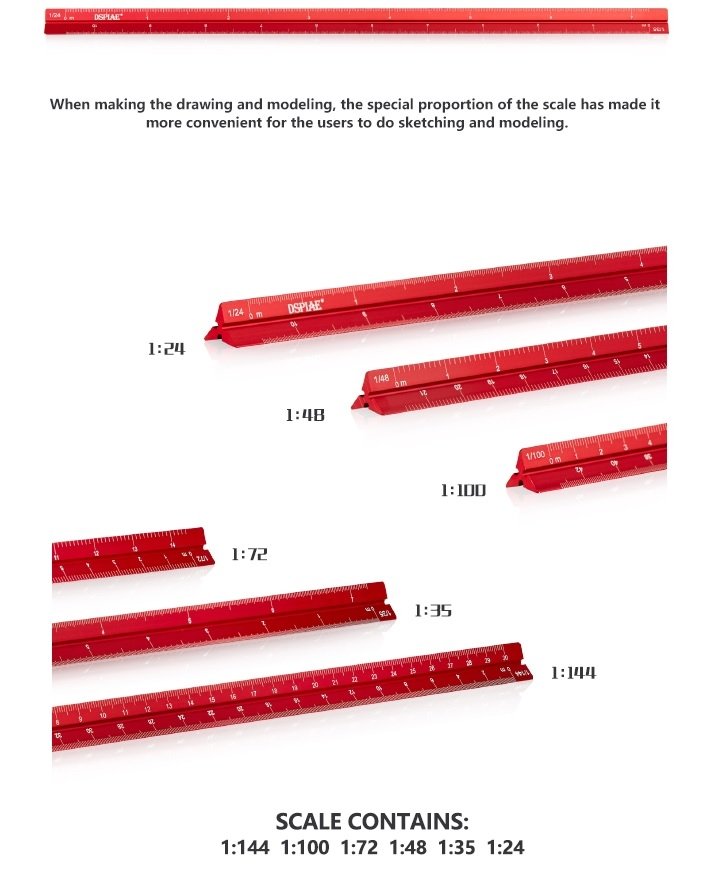 DSPIAE AT-AS Aluminum Alloy Scale / Linijka – zdjęcie 2