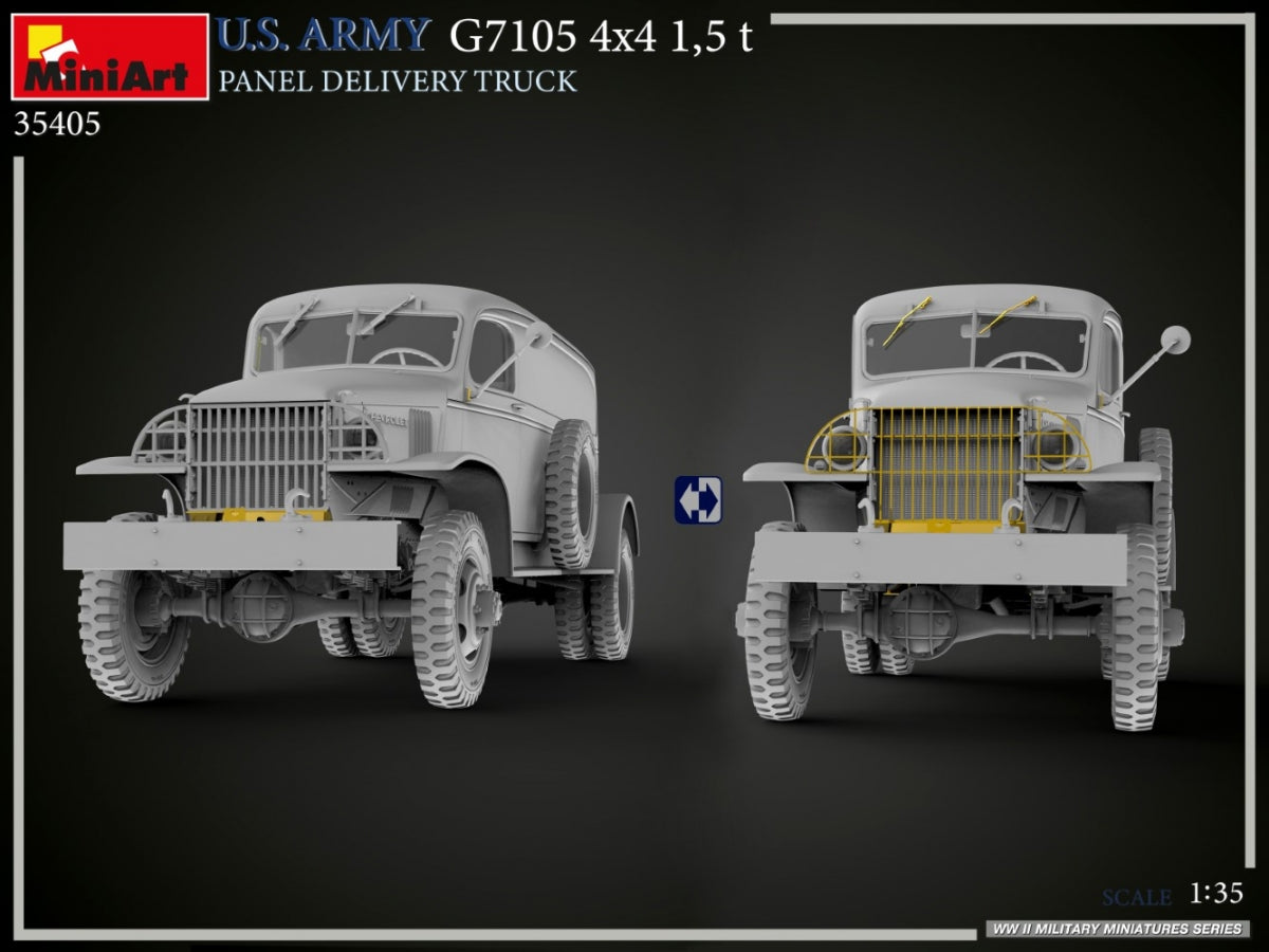 MiniArt 35405 U.S. ARMY G7105 4х4 1,5 t PANEL DELIVERY TRUCK 1/35 – zdjęcie 24