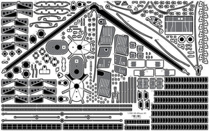 Pontos 23008F1 IJN MIKASA 1905 Detail Up Set 1/200 – zdjęcie 28