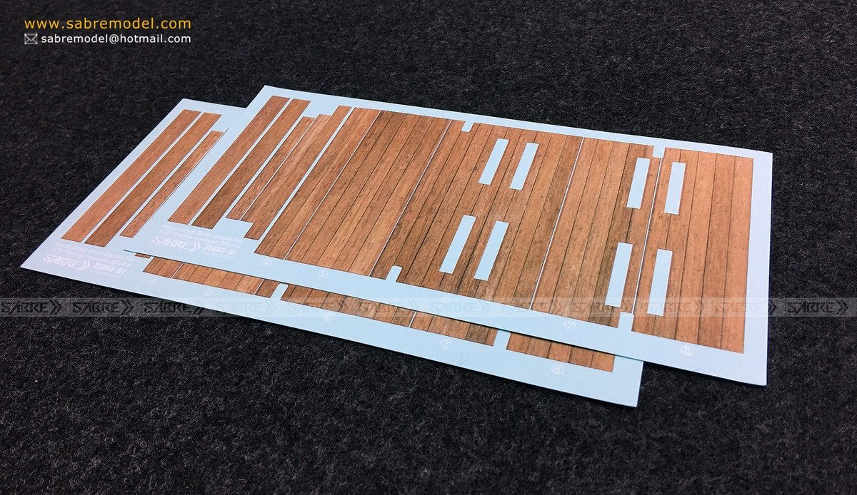 Sabre 35B03 Complete Wood Grain Decals for railcar deck (For SABRE 35A05) 1/35