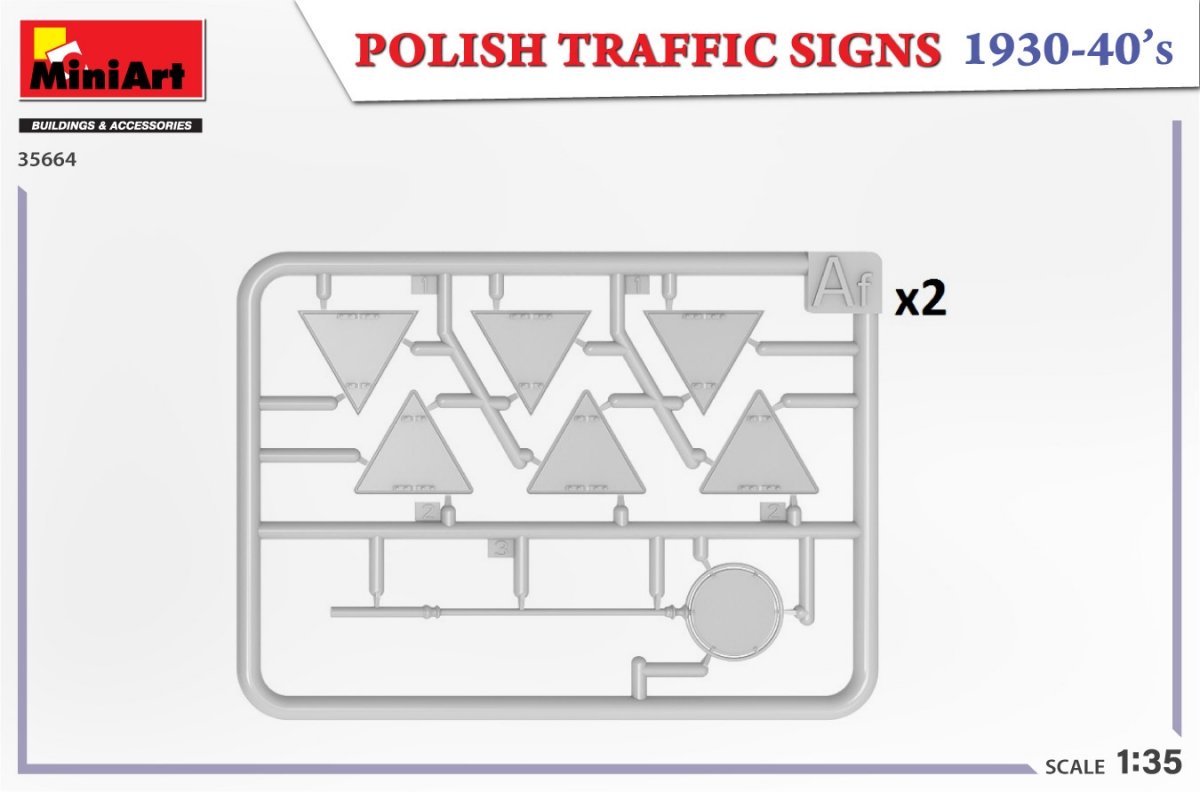 MiniArt 35664 POLISH TRAFFIC SIGNS 1930-40’s 1/35 – zdjęcie 5
