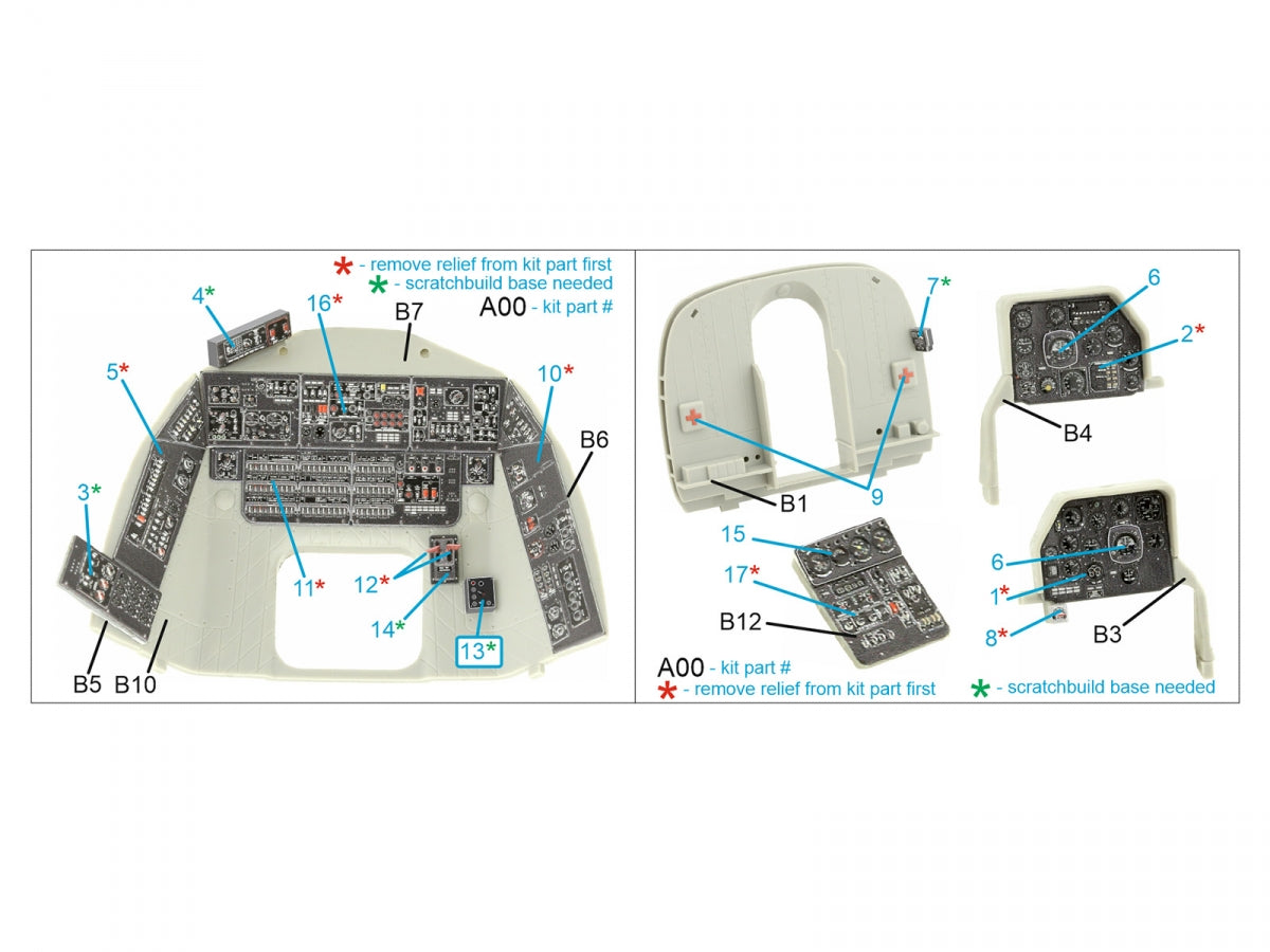 Quinta Studio QDS-35110 Mi-17 3D-Printed colored Interior on decal paper (Trumpeter) (Small version) 1/35 – image 2