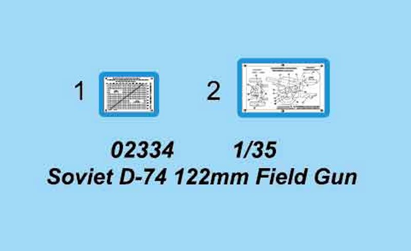Trumpeter 02334 Soviet D-74 122mm Field Gun 1/35 – image 10