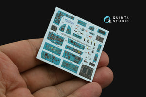 Quinta Studio QD48505 MiG-31BM 3D-Printed &amp;amp; colored Interior on decal paper (Hobby Boss) 1/48 – image 3