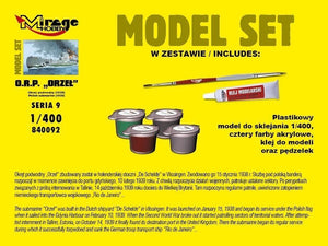 Mirage Hobby 840092 ORP &amp;#39;ORZEŁ&amp;#39; Polski Okręt Podwodny 1939 1/400 Model set – zdjęcie 3