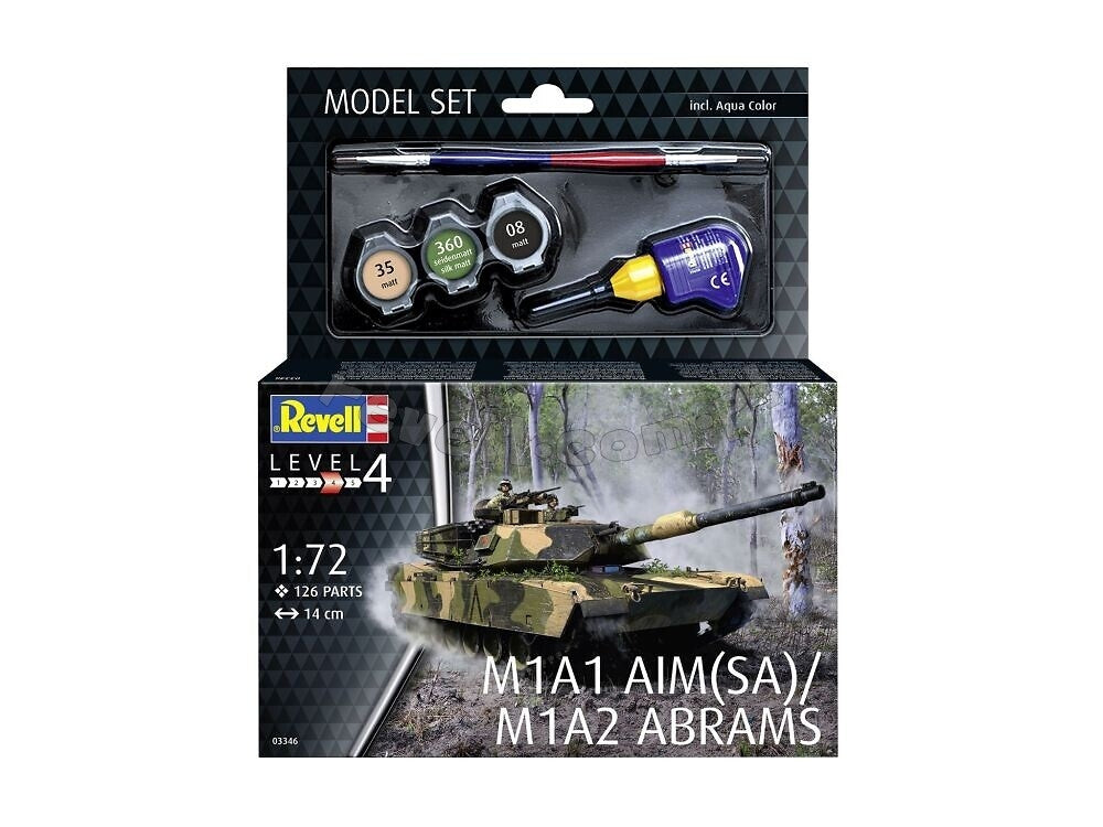 Revell 63346 M1A1 AIM(SA)/ M1A2 Abrams Model Set 1/72