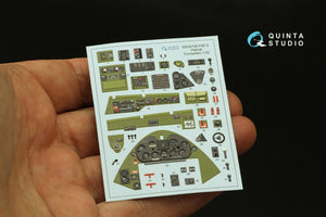 Quinta Studio QD32195 F6F-5 Hellcat 3D-Printed &amp;amp; colored Interior on decal paper (Trumpeter) 1/32 – image 3