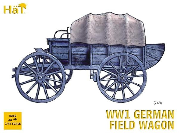 Hat 8260 WWI German Horse Drawn Wagon 1/72