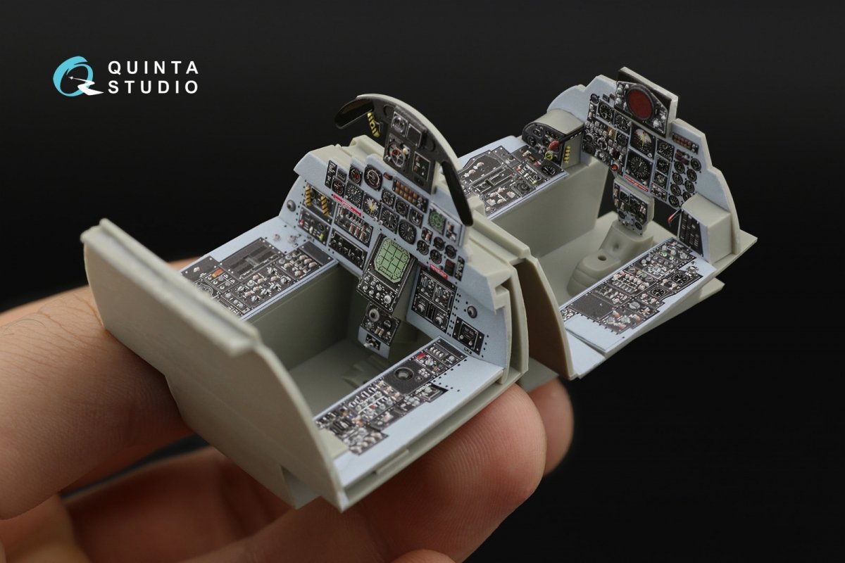 Quinta Studio QD32039 F-4E 3D-Printed &amp;amp; colored Interior on decal paper (Revell) 1/32 – image 6