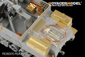 Maquette Voyager PE35375 Fusil américain M7 Priest de la Seconde Guerre mondiale (production intermédiaire) avec étui à munitions et ensemble téléphonique pour DRAGON 6637 au 1/35 – image 6