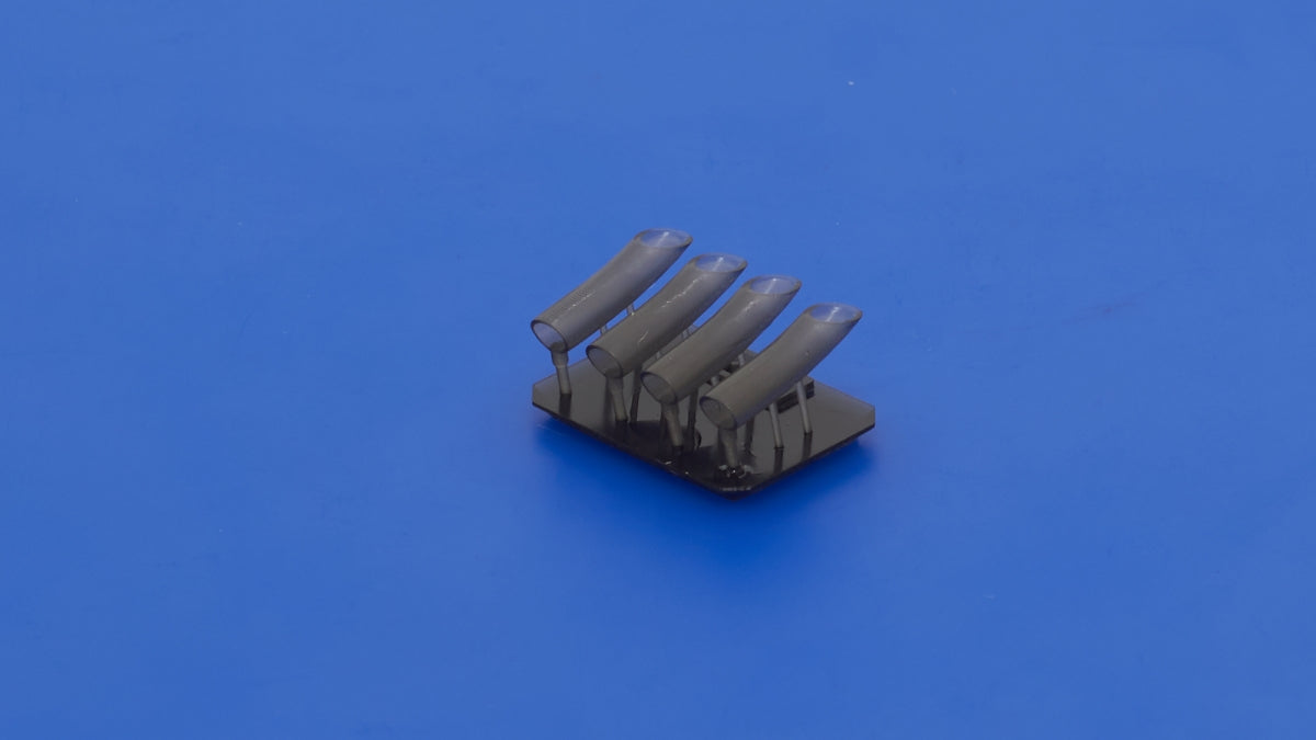 Omask 104820 Hs 129 Exhausts curved (for Hasegawa/Hobby 2000) 3D print 1/48 – zdjęcie 3