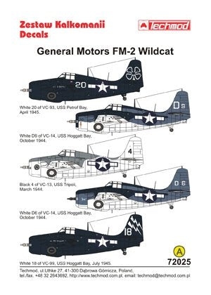 Techmod 72025 - General Motors FM-2 Wildcat 1/72 – immagine 2