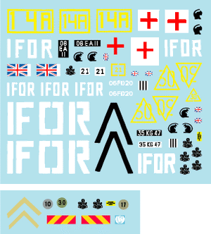 Star Decals 35-C1067 The Light Infantry. IFOR Bosnia. FV432, Scimitar and Warrior ISV 1/35 – zdjęcie 2