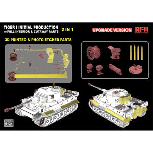 Rye Field Model 5131 Tiger I Initial Production Early 1943 w/ Full Interior Updated Version 1/35 – zdjęcie 4