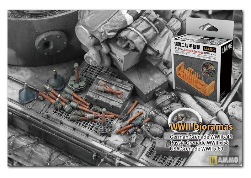 Liang 0420 3D-Print German Grenade WWII x 46 1/35 – zdjęcie 8
