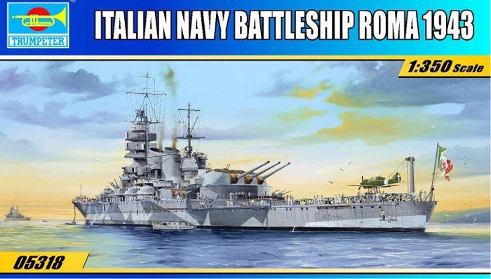 Trumpeter 05318 Italian Navy Battleship RN Roma 1/350