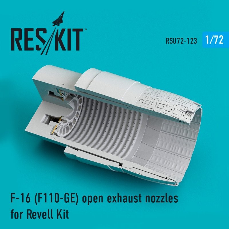 RESKIT RSU72-0123 Tuyères d'échappement ouvertes pour F-16 (F110-GE) Revell 1/72