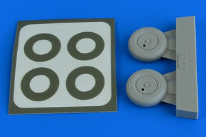 Aires 4781 Spitfire Mk.I wheels (with covers) &amp;amp; paint masks 1/48 TAMIYA