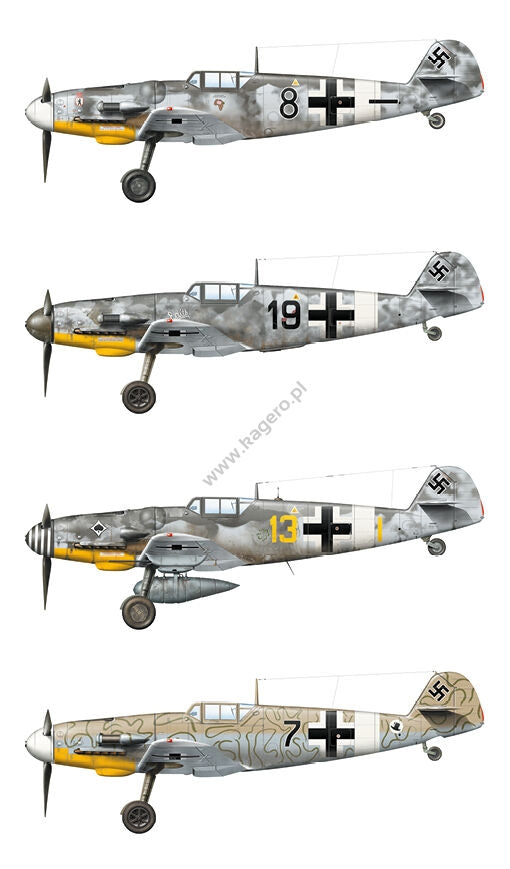 Kagero 15034 Messerschmitt Bf 109s over the Mediterranean Part I (decals) EN/PL – image 7