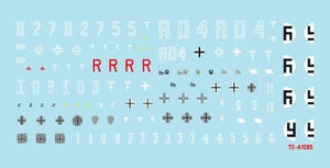 Star Decals 72-A1085 Panzer in the Desert # 2. PzKpfw I Ausf B, Kleiner Pz-Befehls Wagen I B, and Pz-Jäger I B in North Africa 1/72 – immagine 3