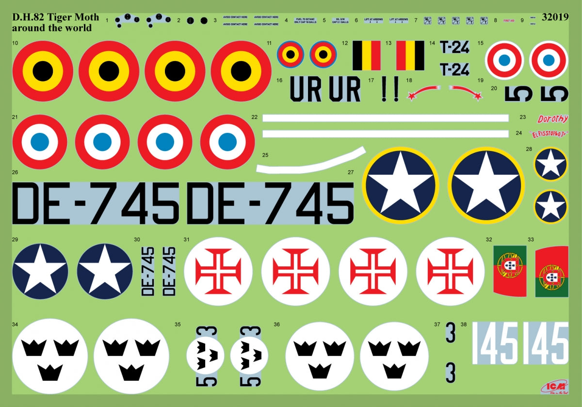 ICM 32019 DH.82A Tiger Moth 1/32 – imagen 7