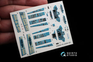 Quinta Studio QD48047 Su-30MKK 3D-Printed &amp;amp; colored Interior on decal paper (for HobbyBoss kit) 1/48 – image 2