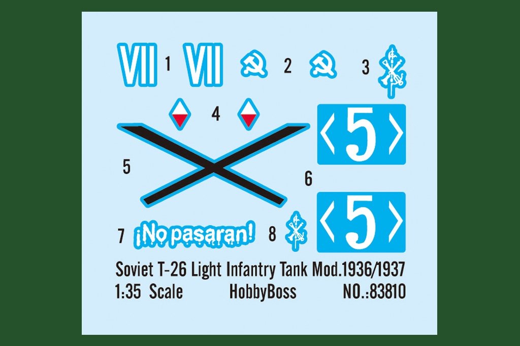 Hobby Boss 83810 Soviet T-26 Light Infantry Tank Mod.1936-1937 1/35 – zdjęcie 4