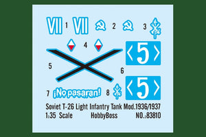 Hobby Boss 83810 Soviet T-26 Light Infantry Tank Mod.1936-1937 1/35 – zdjęcie 4